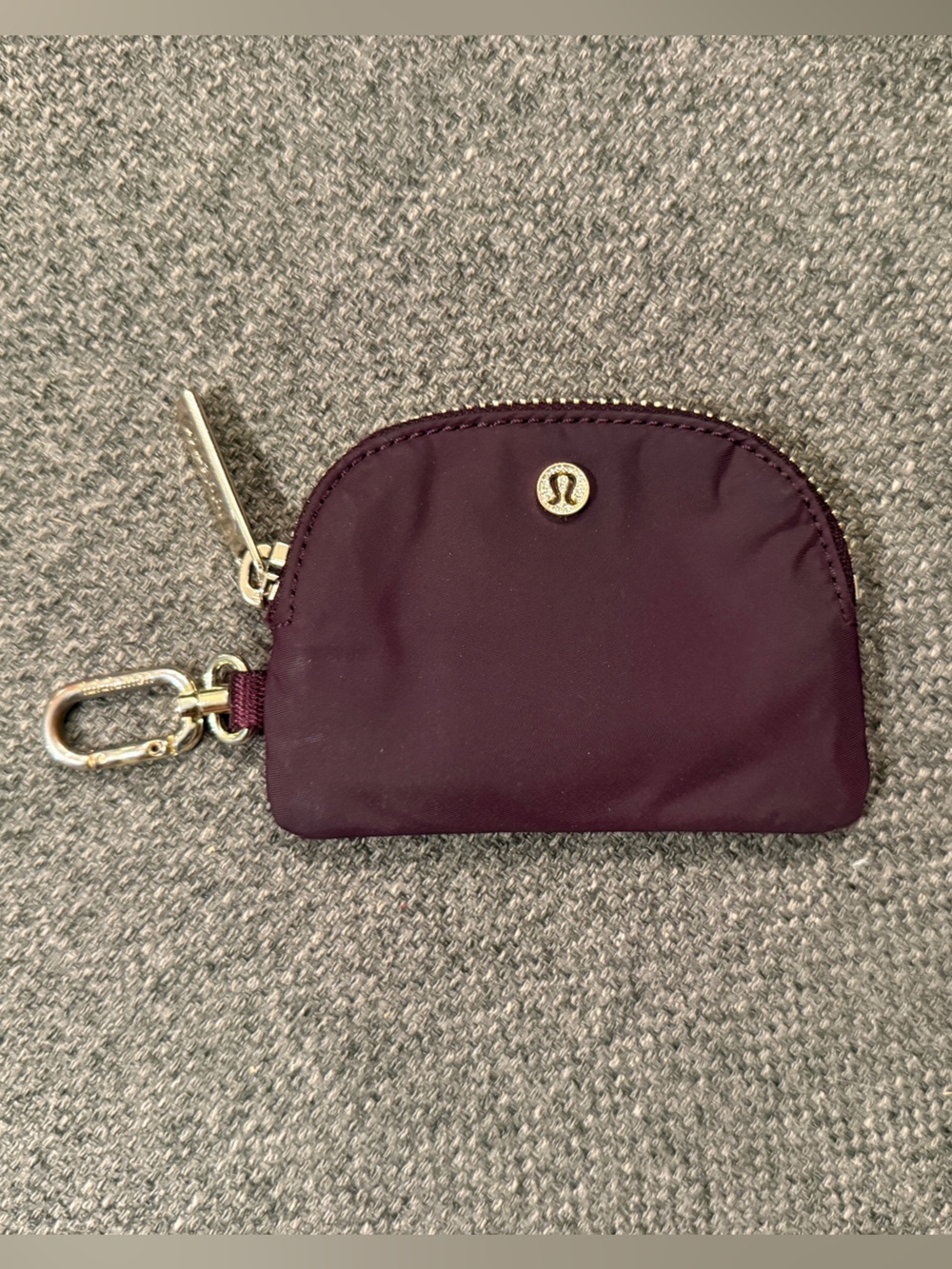 Plum LuluLemon Coin Pouch